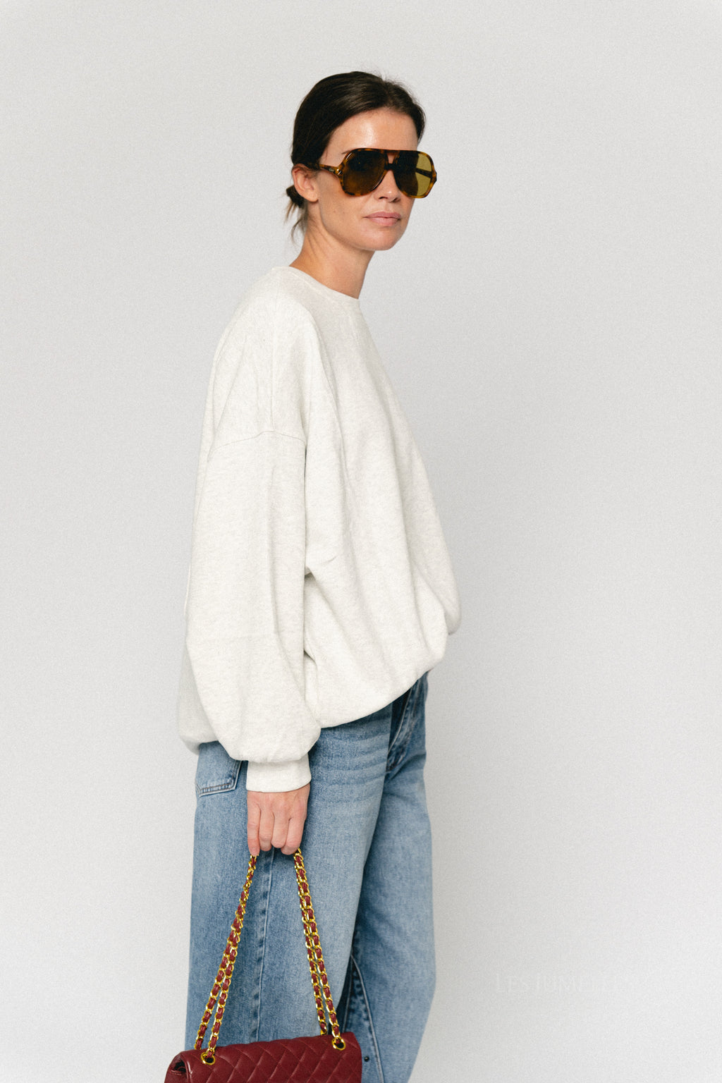 Leanne sweater light grey melange