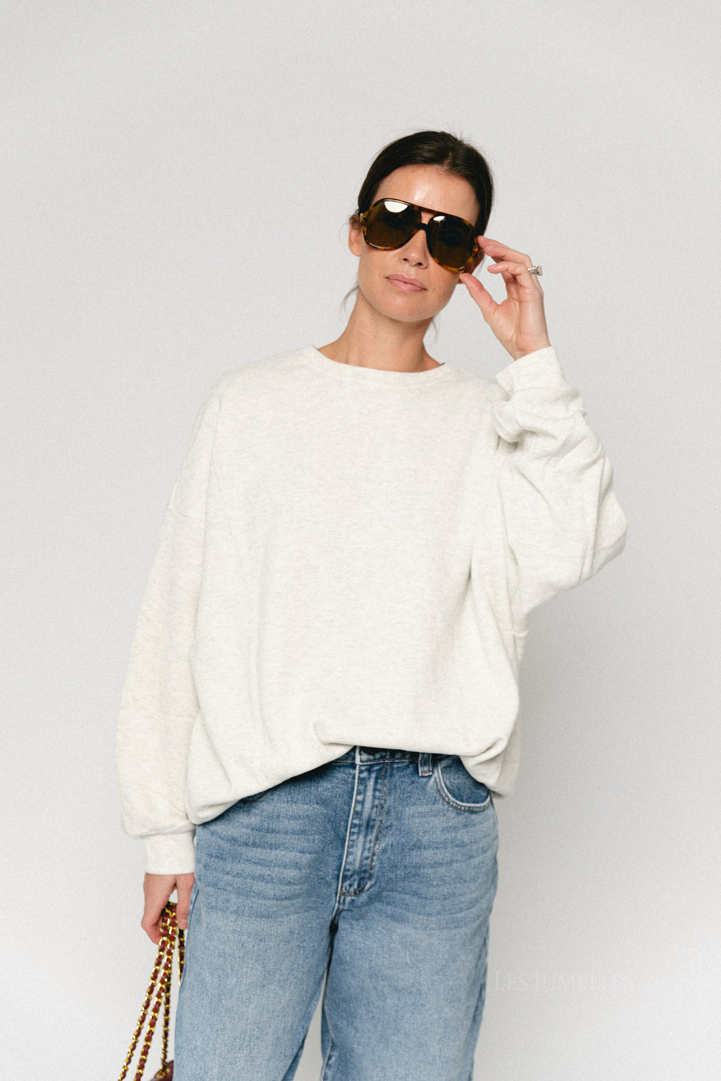 Leanne sweater light grey melange