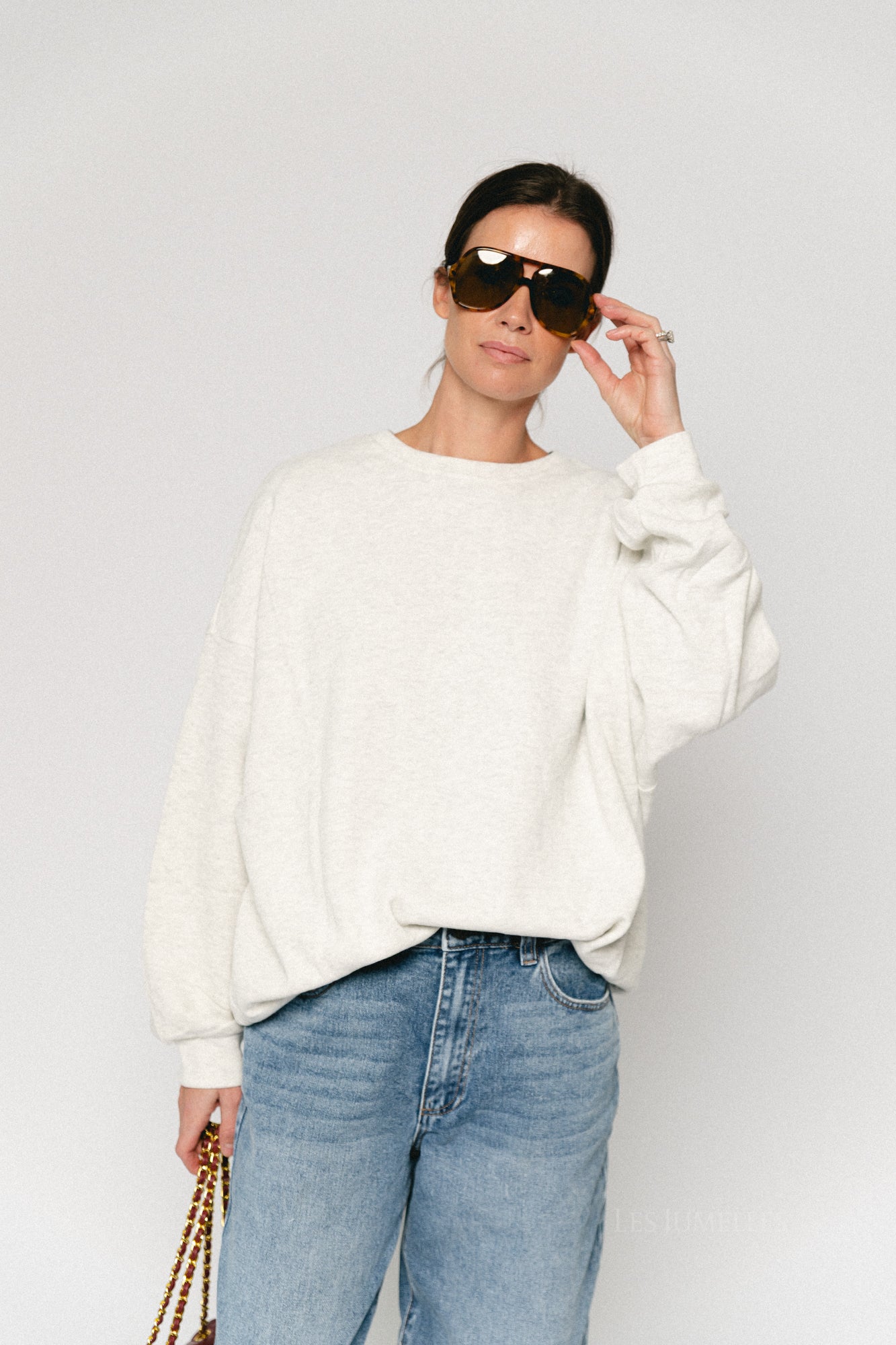 Leanne sweater light grey melange