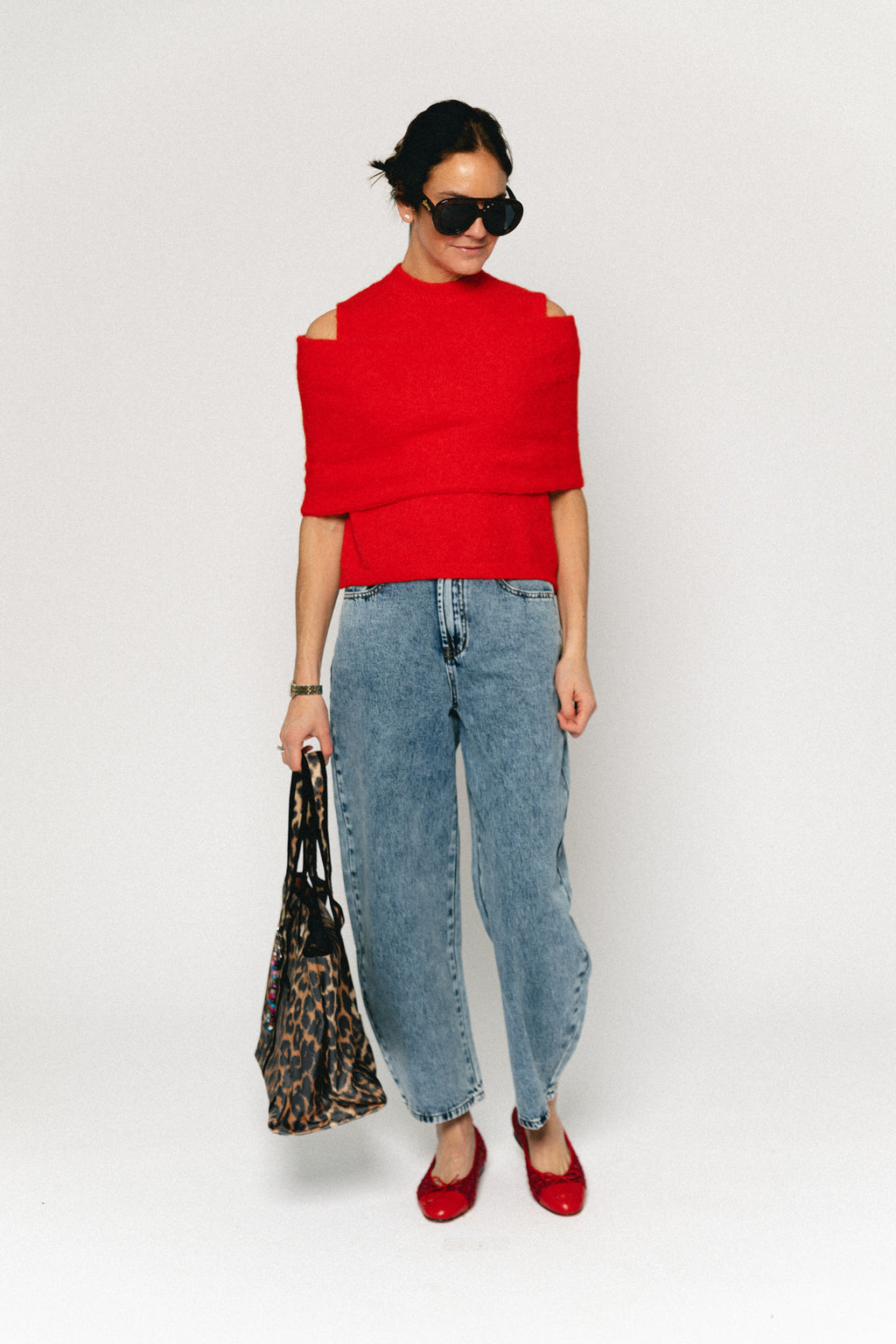 Louelle trui koraalrood