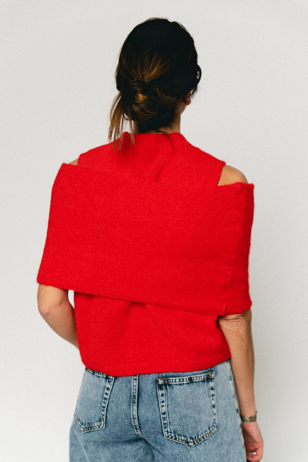 Louelle trui koraalrood