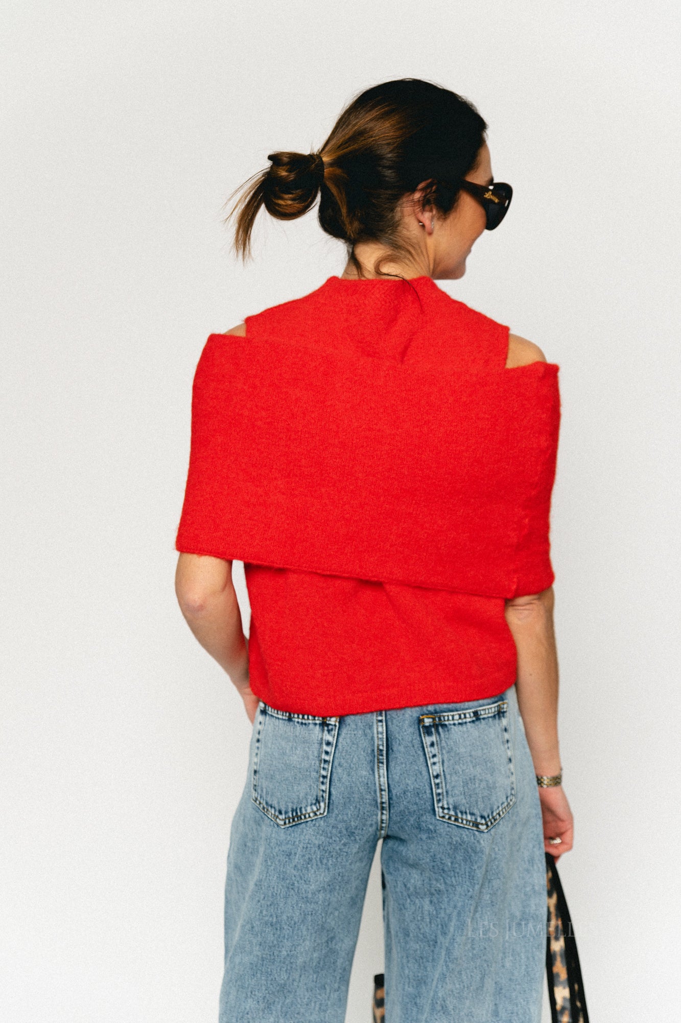 Louelle jumper coral red