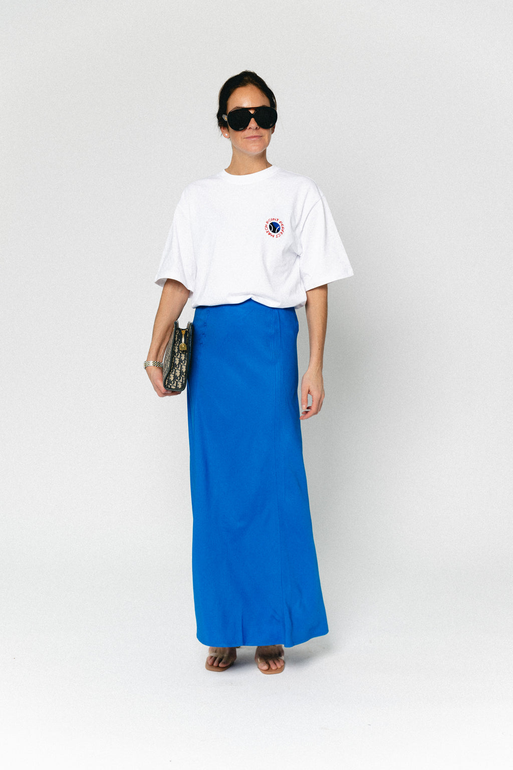 ROUVioletta HW ankle skirt directoire blue