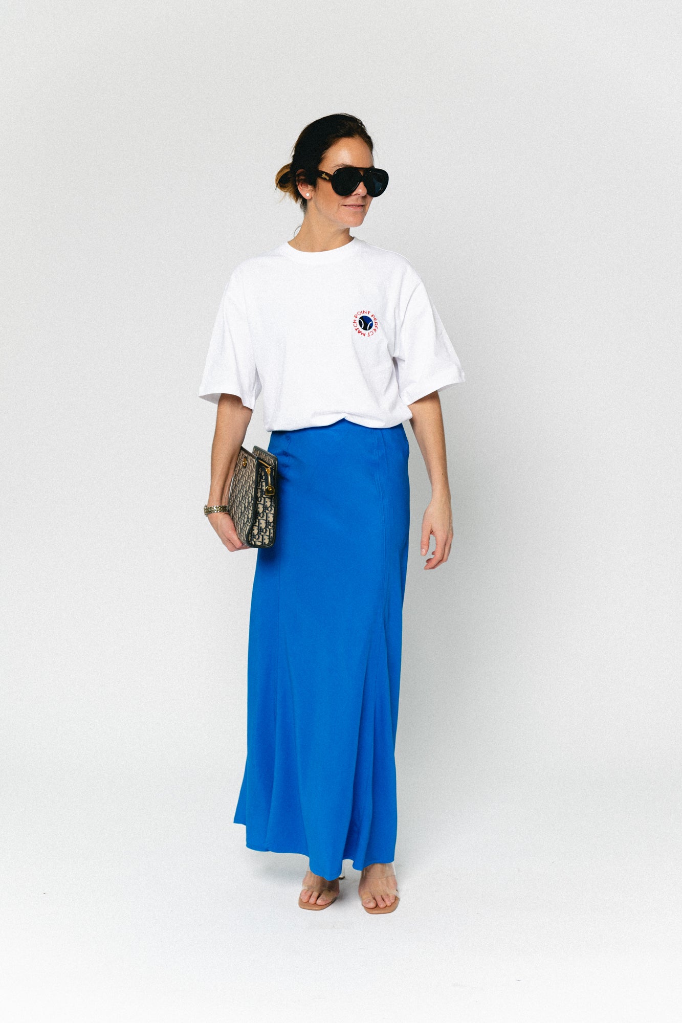 ROUVioletta HW ankle skirt directoire blue