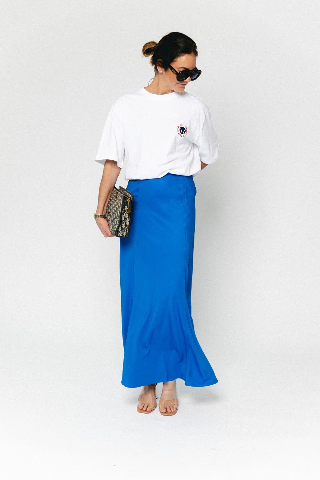 ROUVioletta HW ankle skirt directoire blue