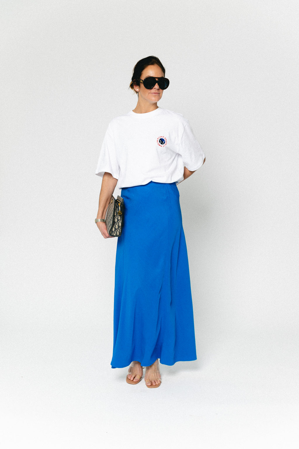 ROUVioletta HW ankle skirt directoire blue