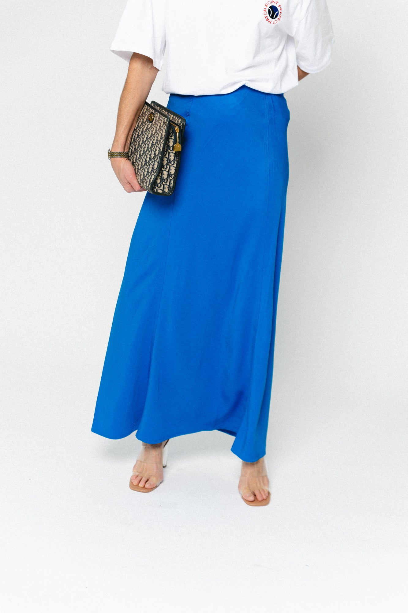 ROUVioletta HW ankle skirt directoire blue