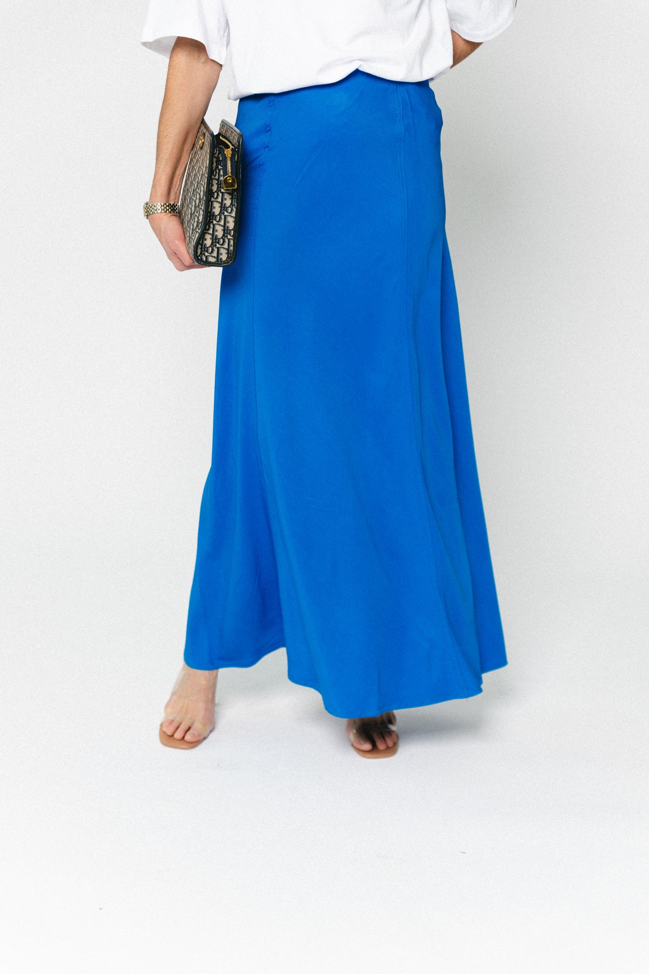 ROUVioletta HW ankle skirt directoire blue