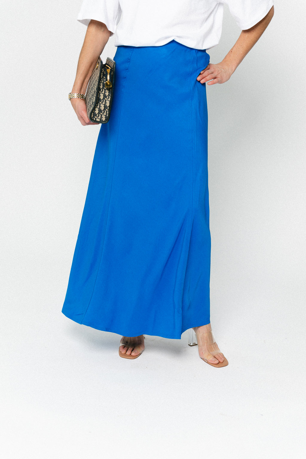 ROUVioletta HW ankle skirt directoire blue