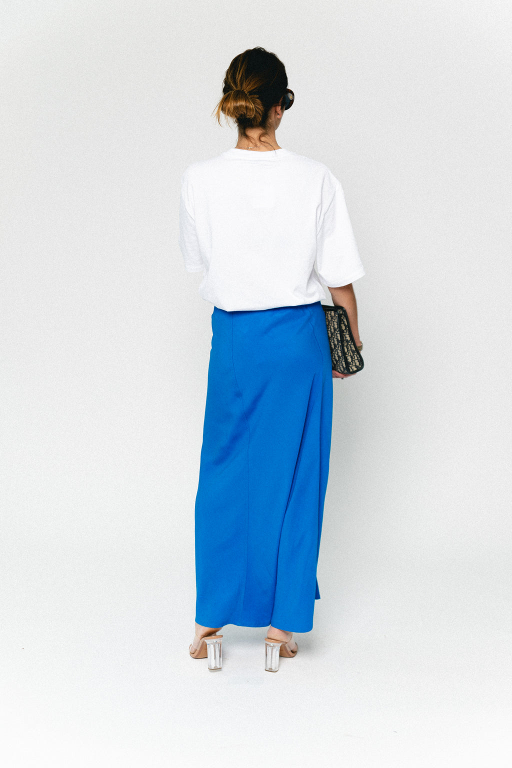 ROUVioletta HW ankle skirt directoire blue