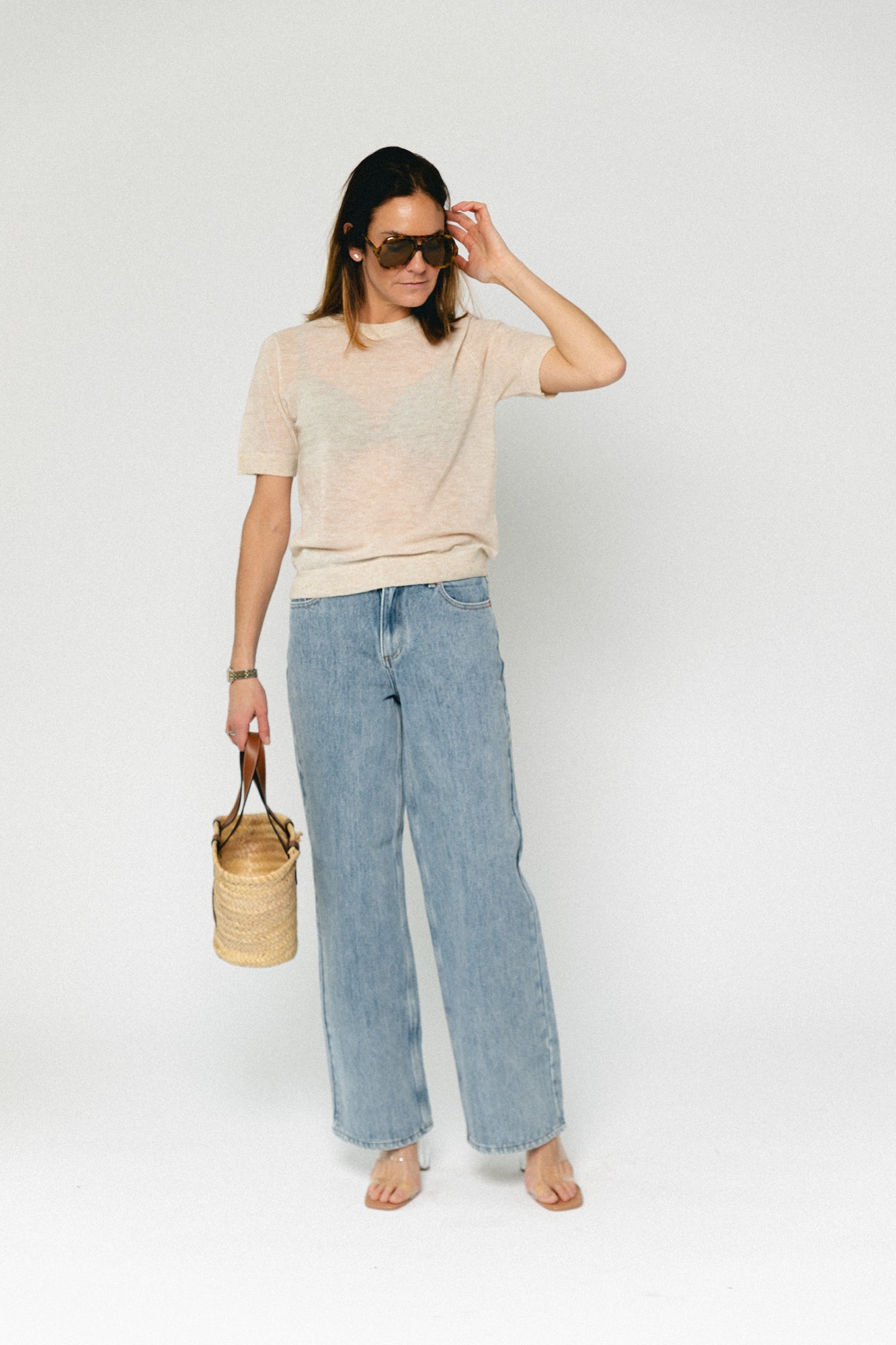 SLFShirley 2/4 knit O-neck birch