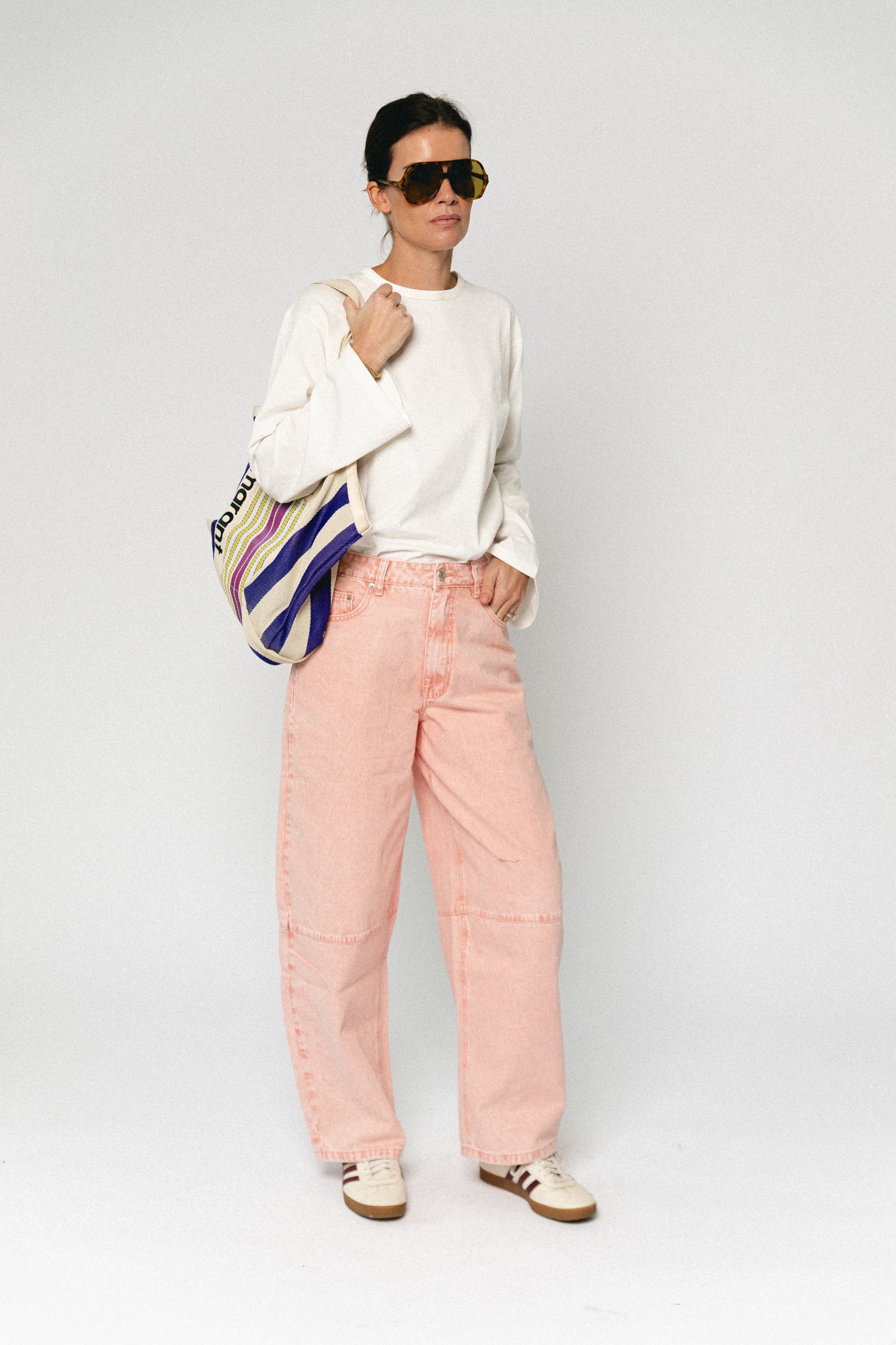 TrinidadSW tapered jeans light rose