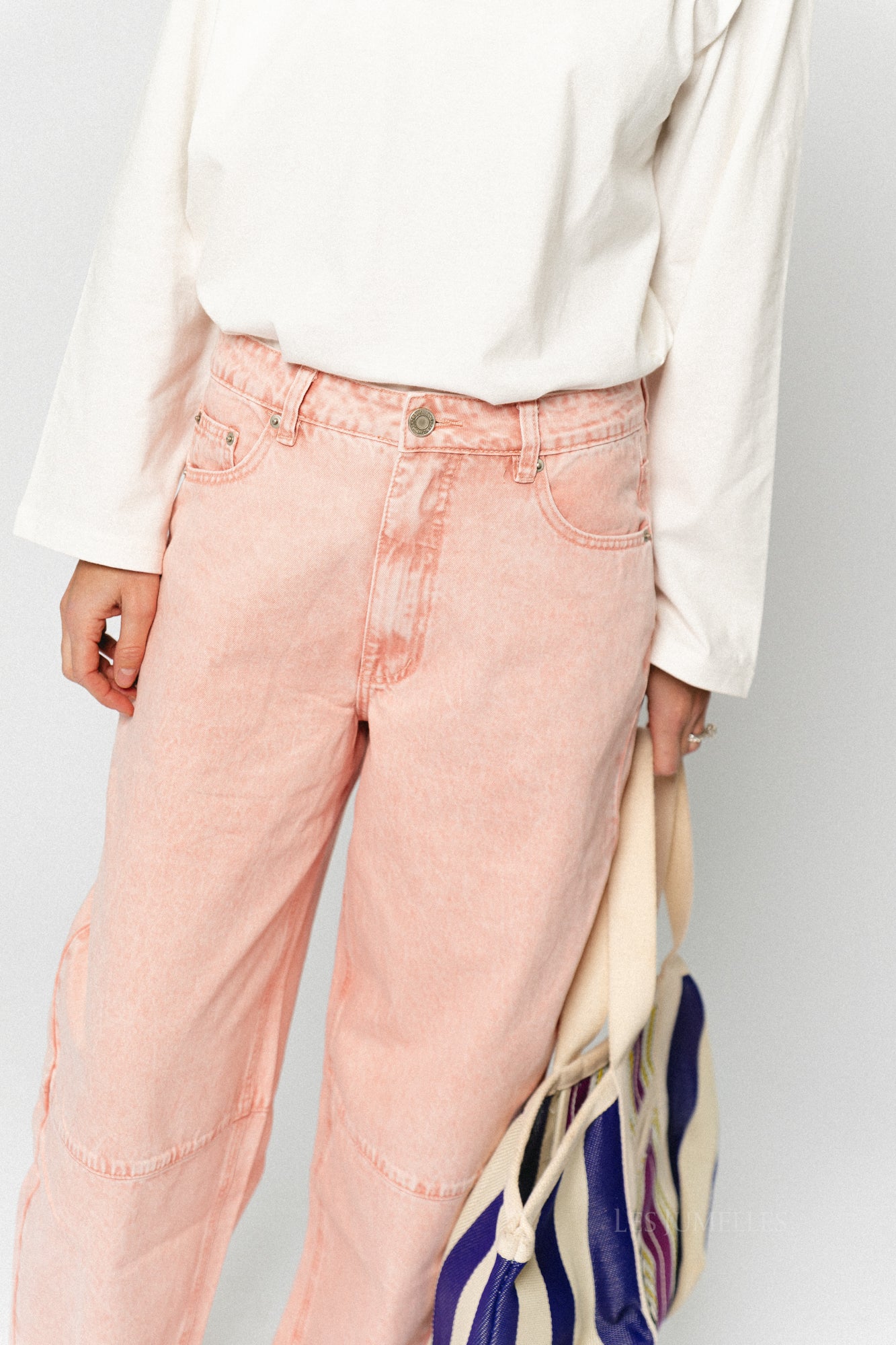 TrinidadSW tapered jeans light rose