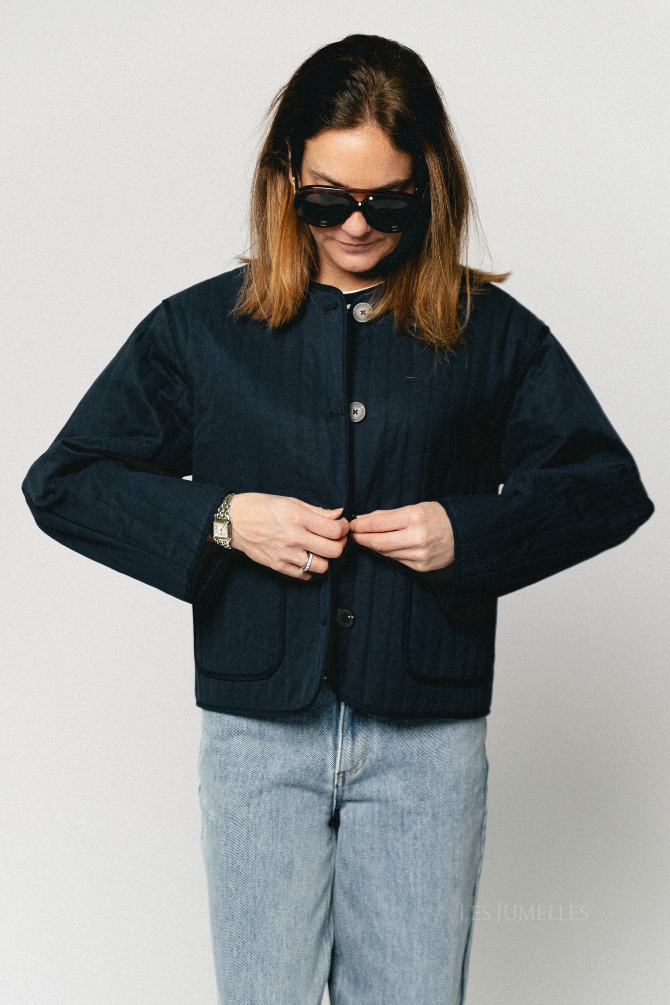 SLFMalina quilted jacket dark sapphire