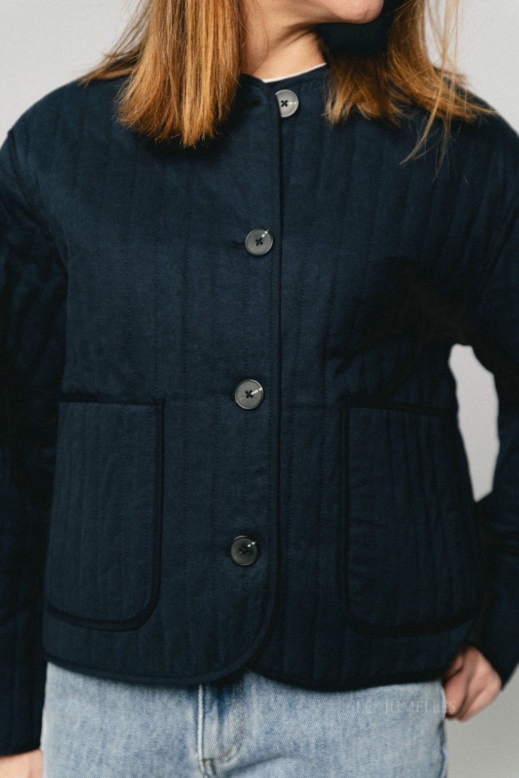 SLFMalina quilted jacket dark sapphire