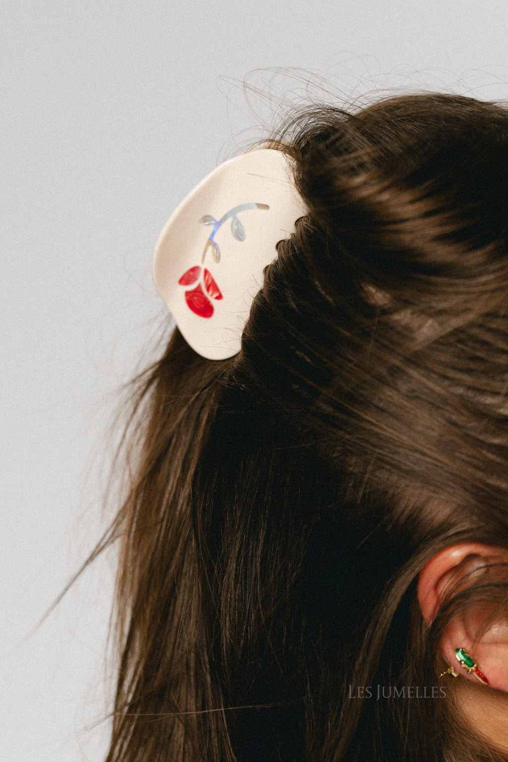 Flower hair claw cream