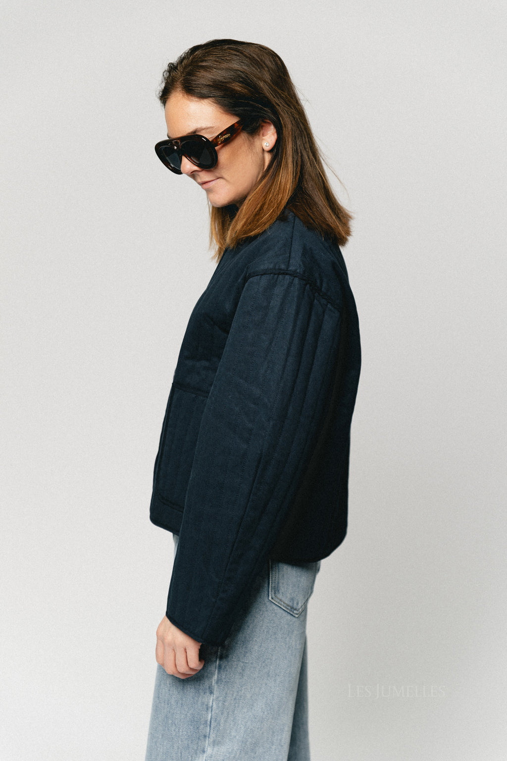 SLFMalina quilted jacket dark sapphire