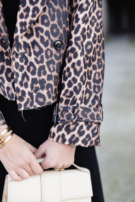 Les Jumelles Romy leopard jacket
