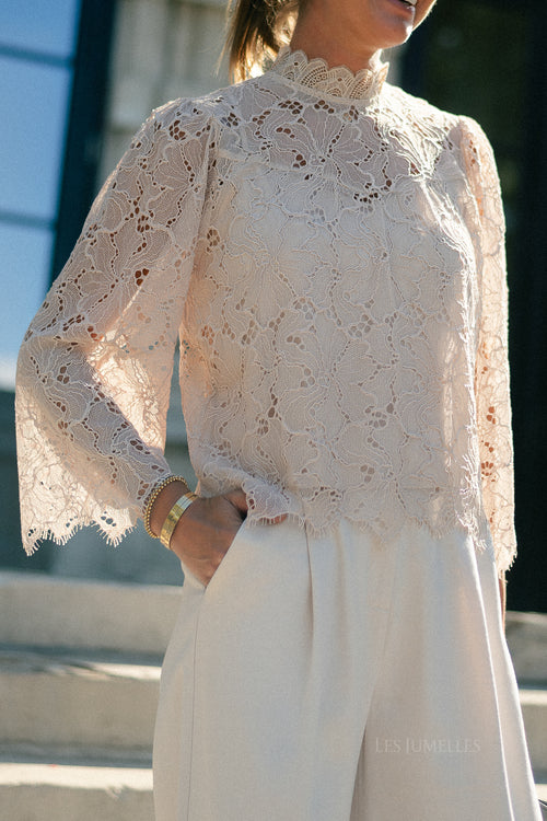 Lucia blouse latte