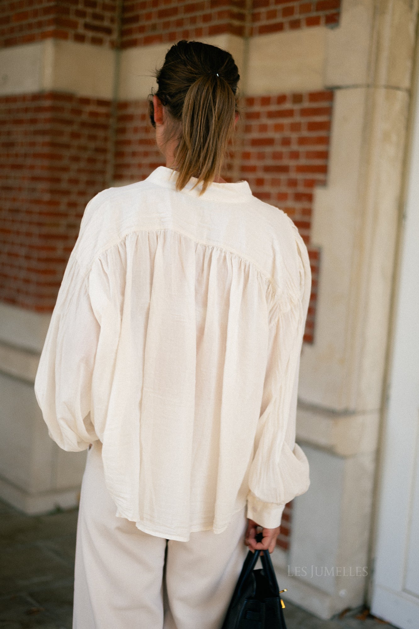 Celine LS blouse ecru