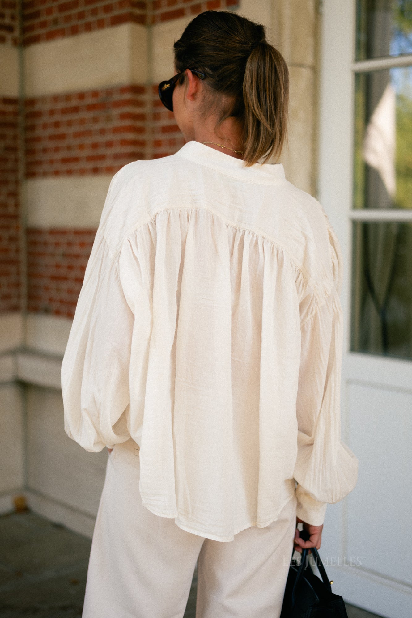 Celine LS blouse ecru