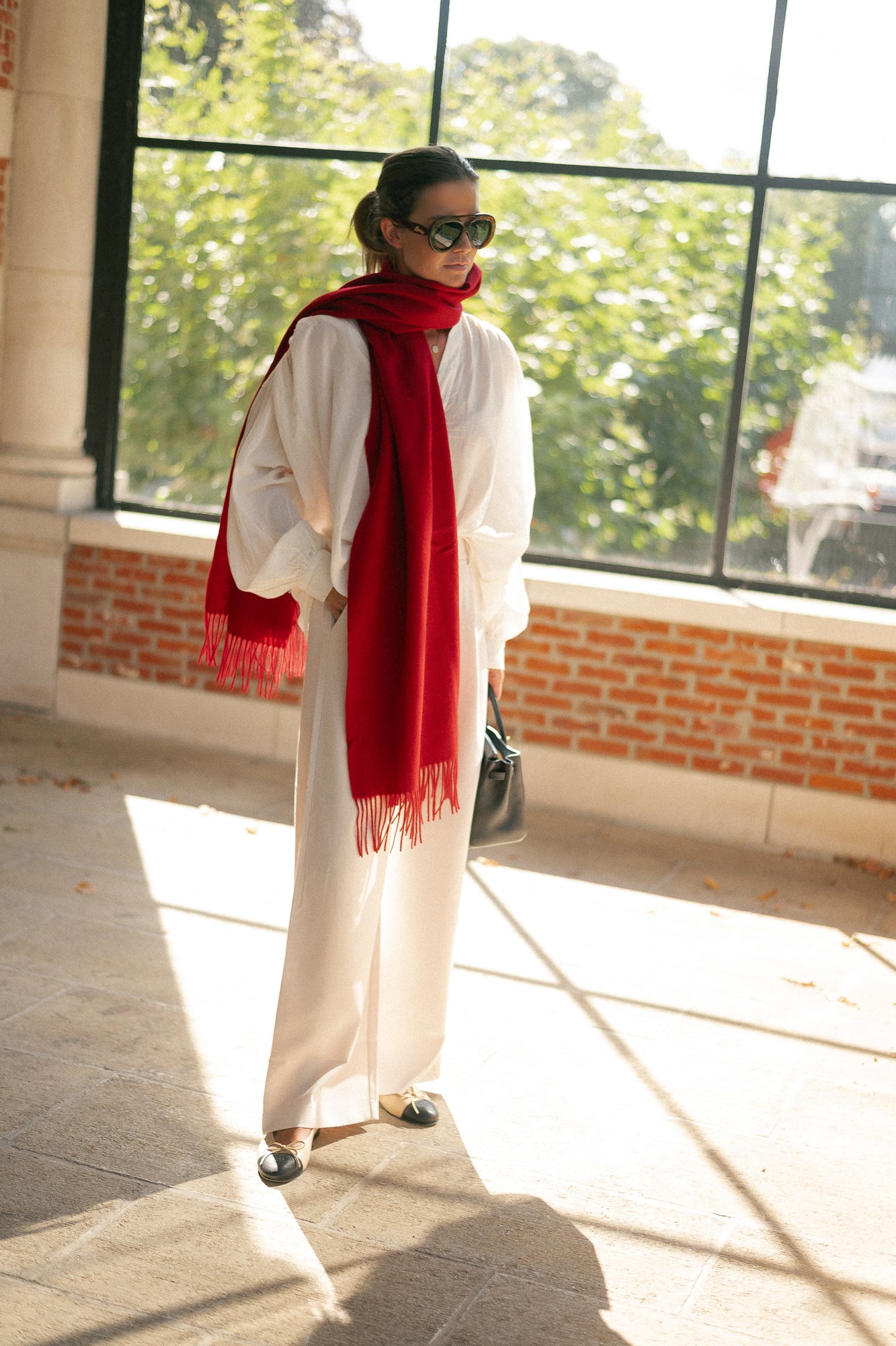 Esma scarf scarlet sage