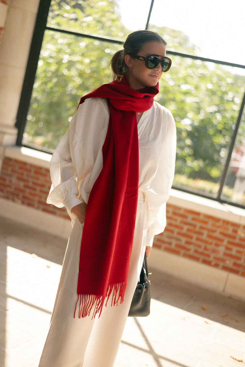 Esma scarf scarlet sage
