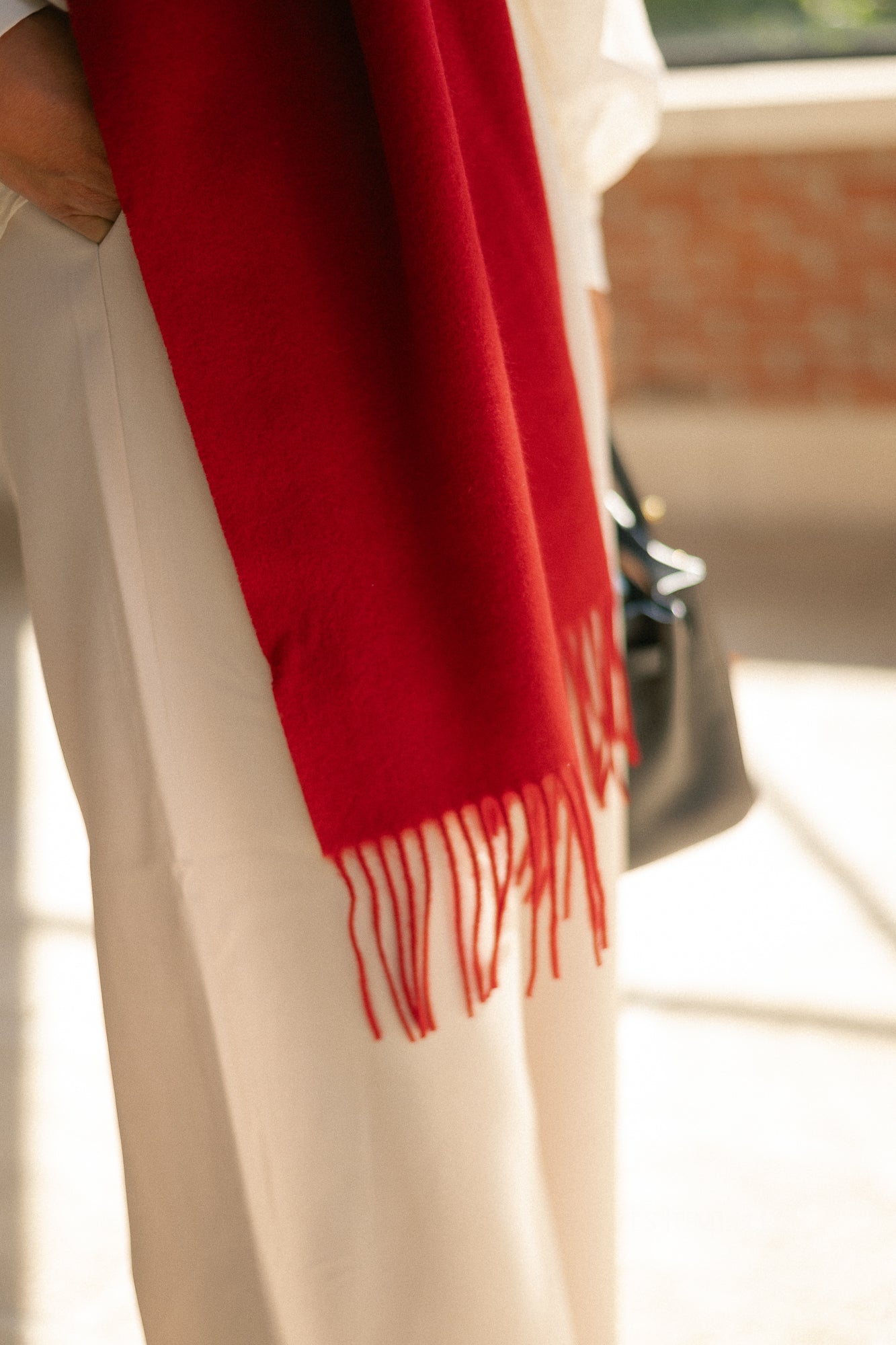 Esma scarf scarlet sage