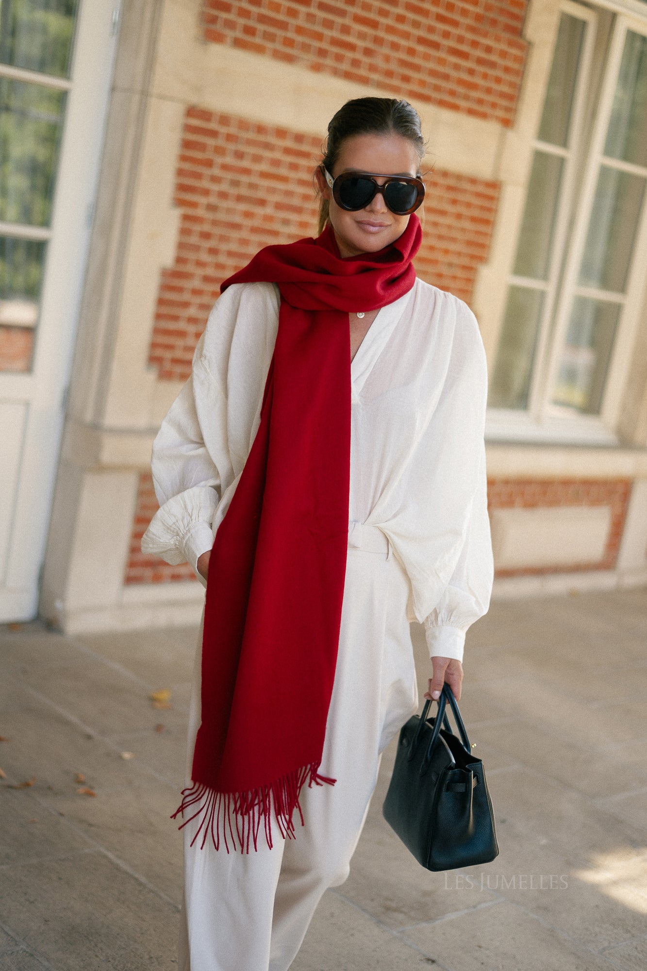 Esma scarf scarlet sage