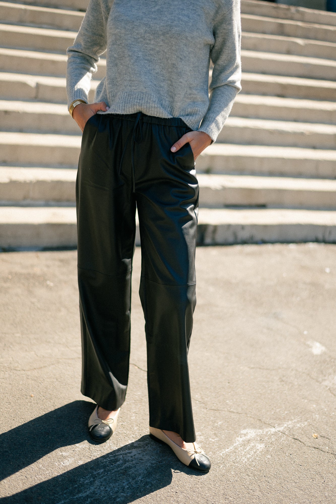 Jannah PU trousers black