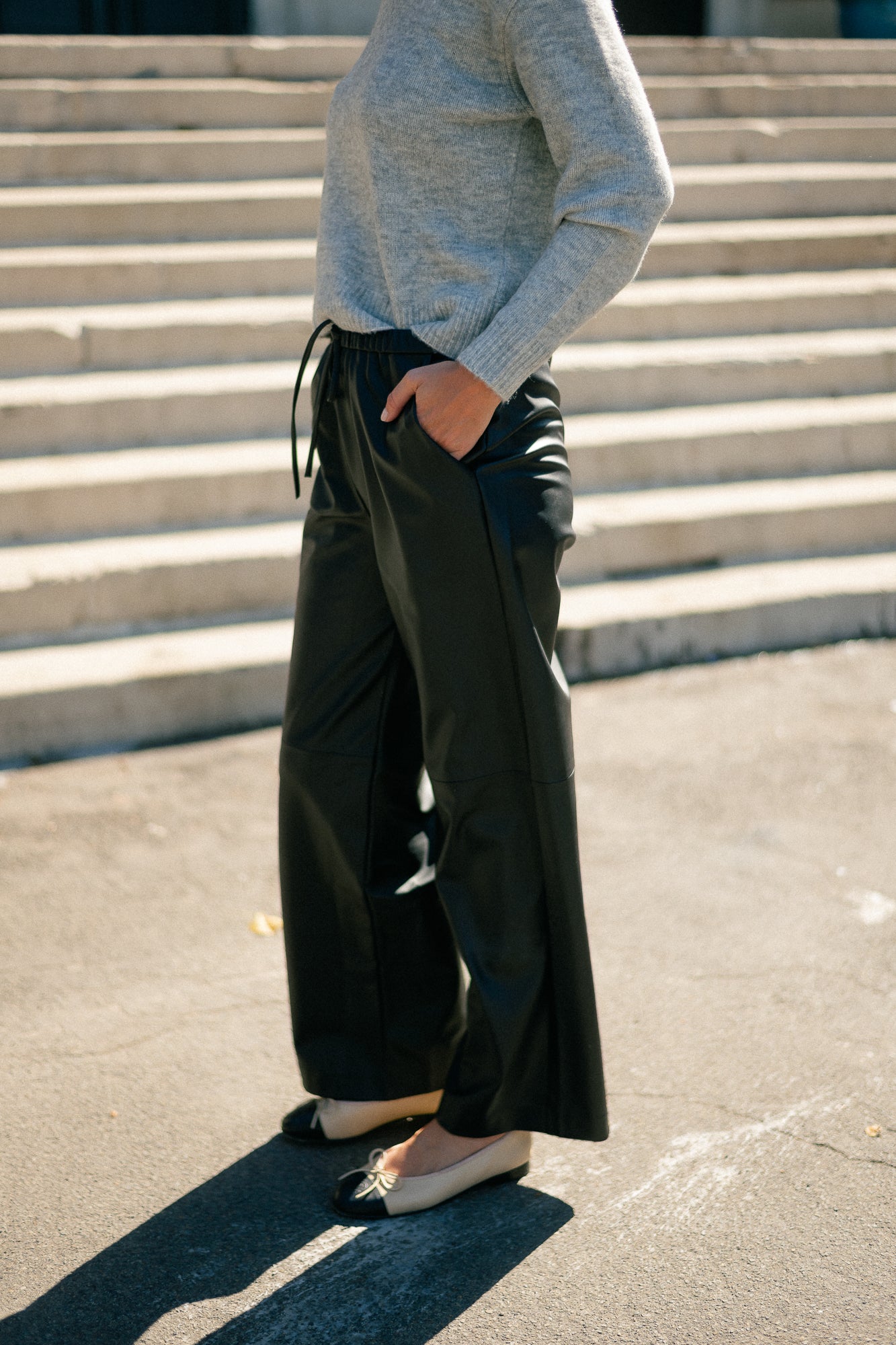 Jannah PU trousers black