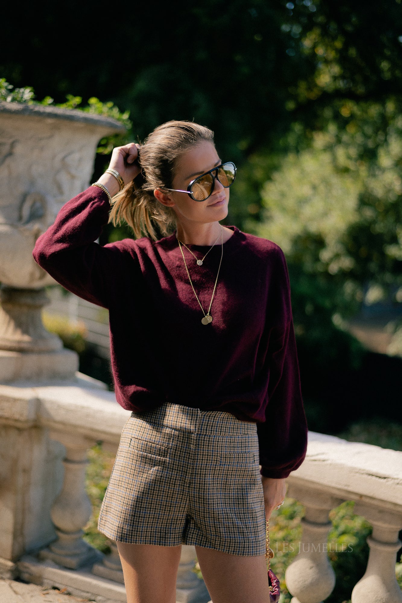 Loua trui bordeauxrood