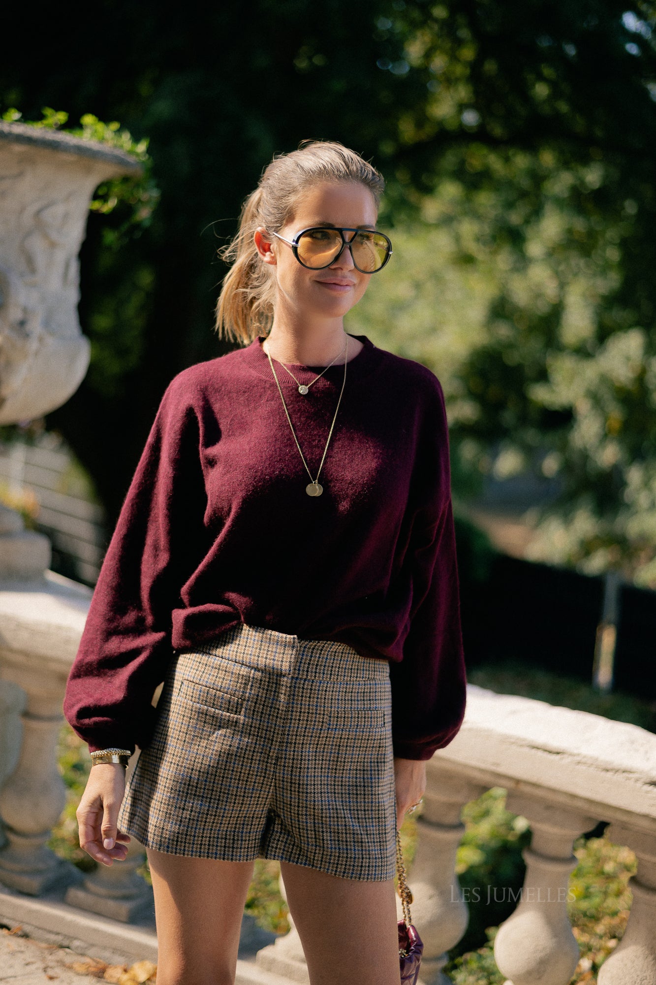Loua trui bordeauxrood