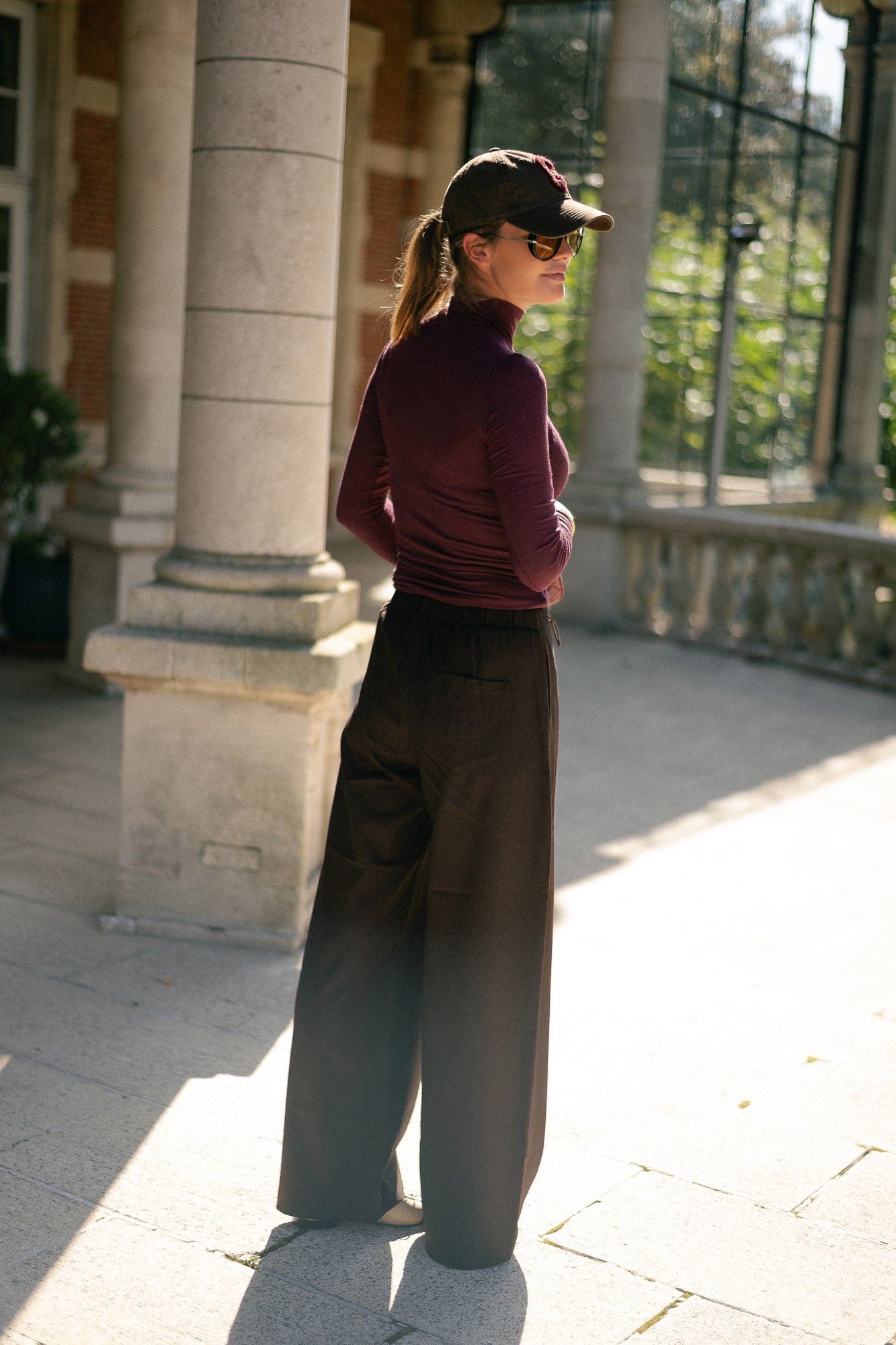 YASWoola LS high neck top port royale