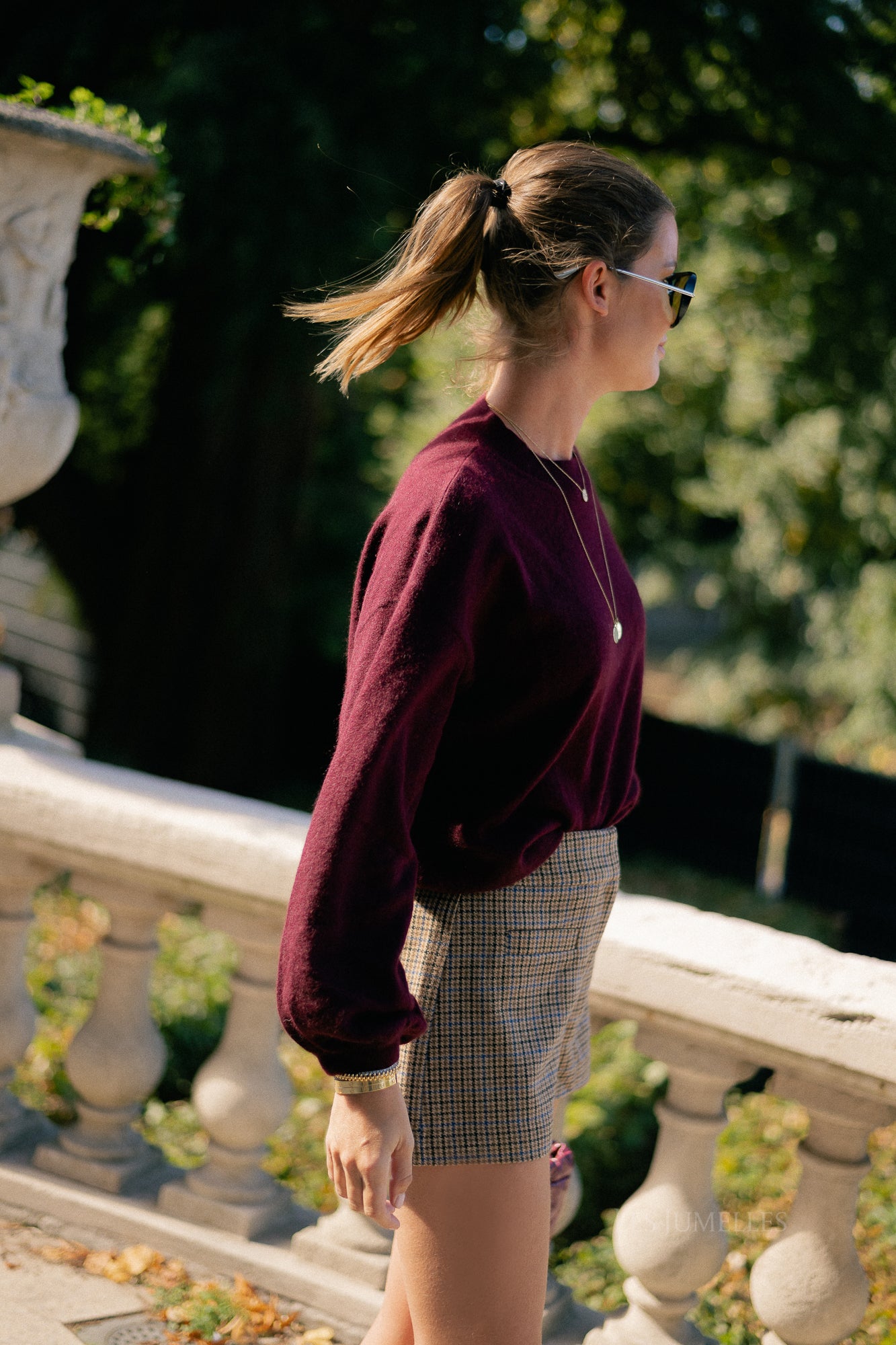 Loua trui bordeauxrood