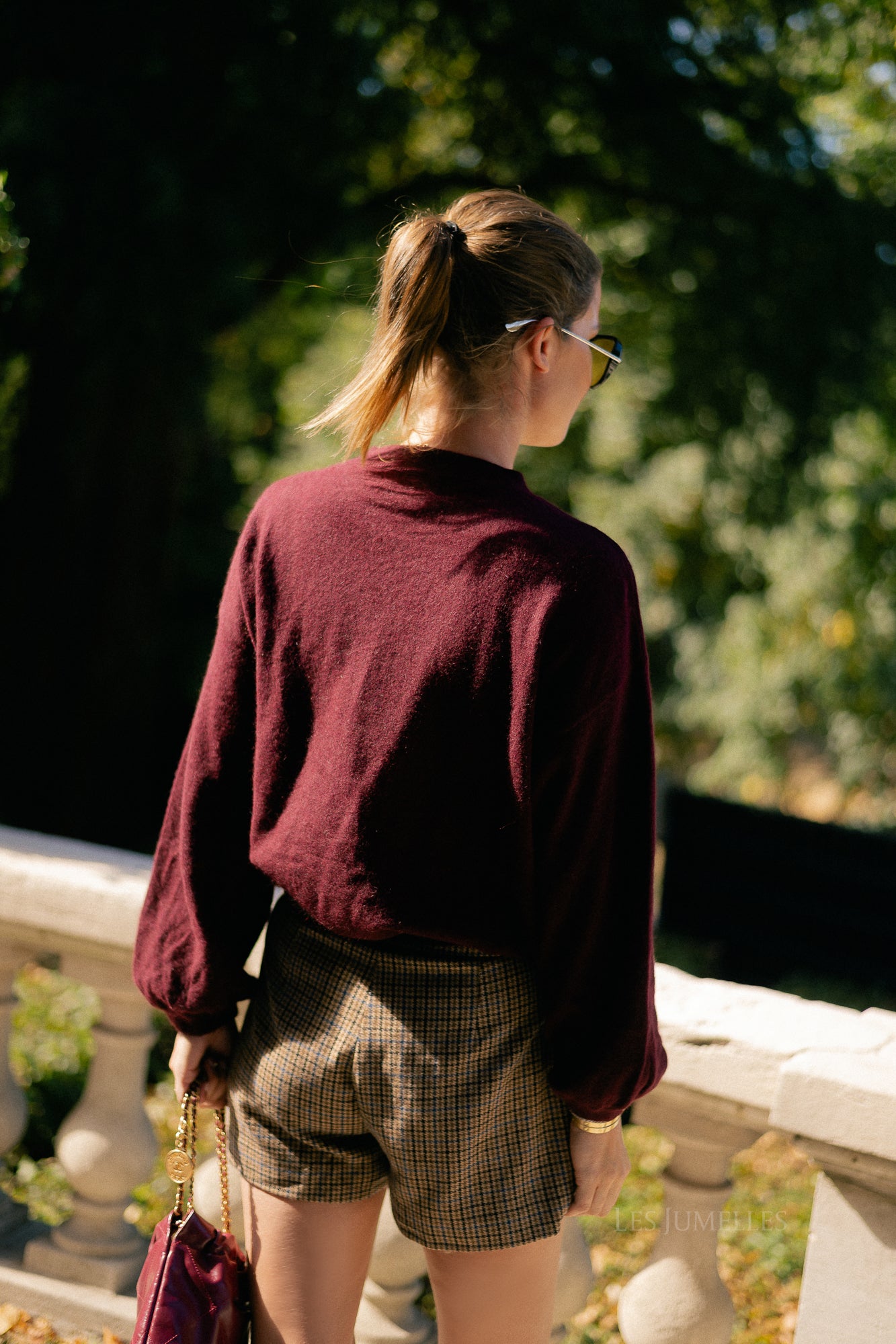 Loua trui bordeauxrood