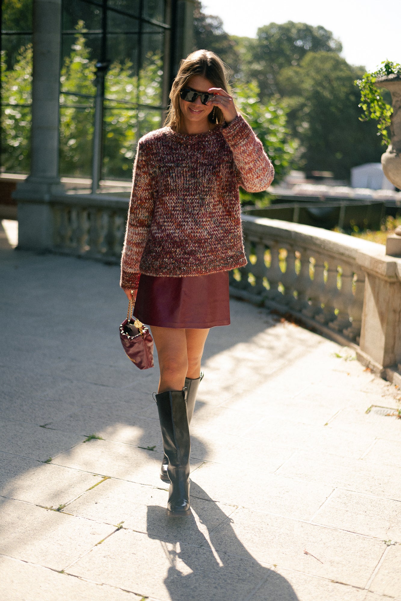 Hovet skirt rhubarb