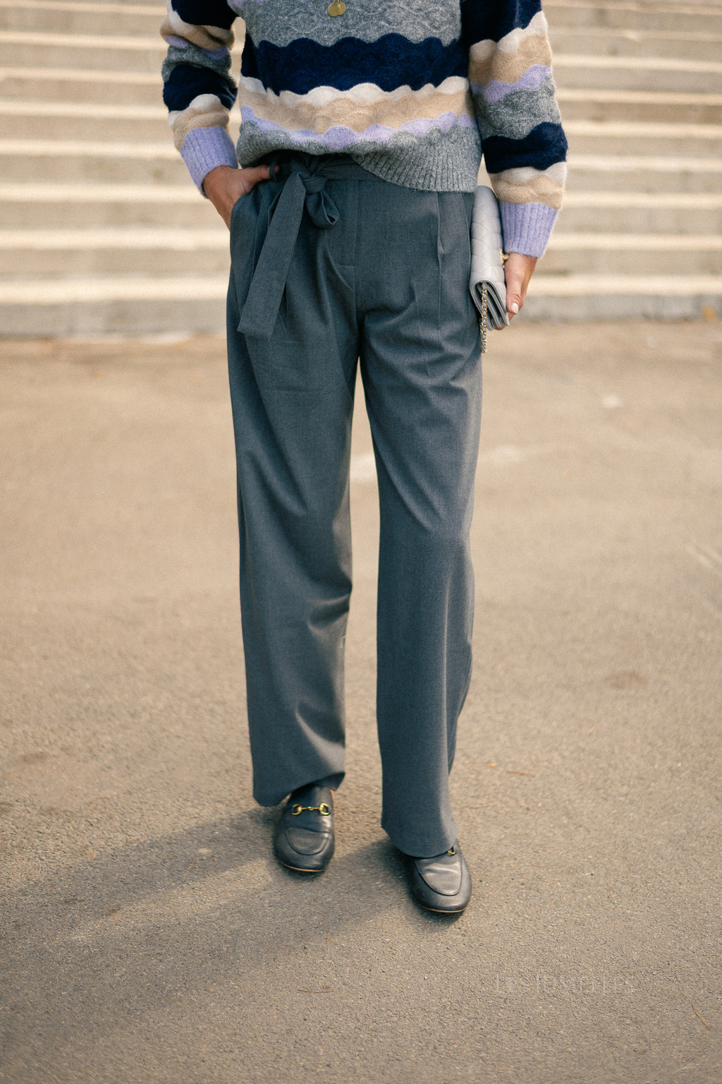 Jared pants grey melange
