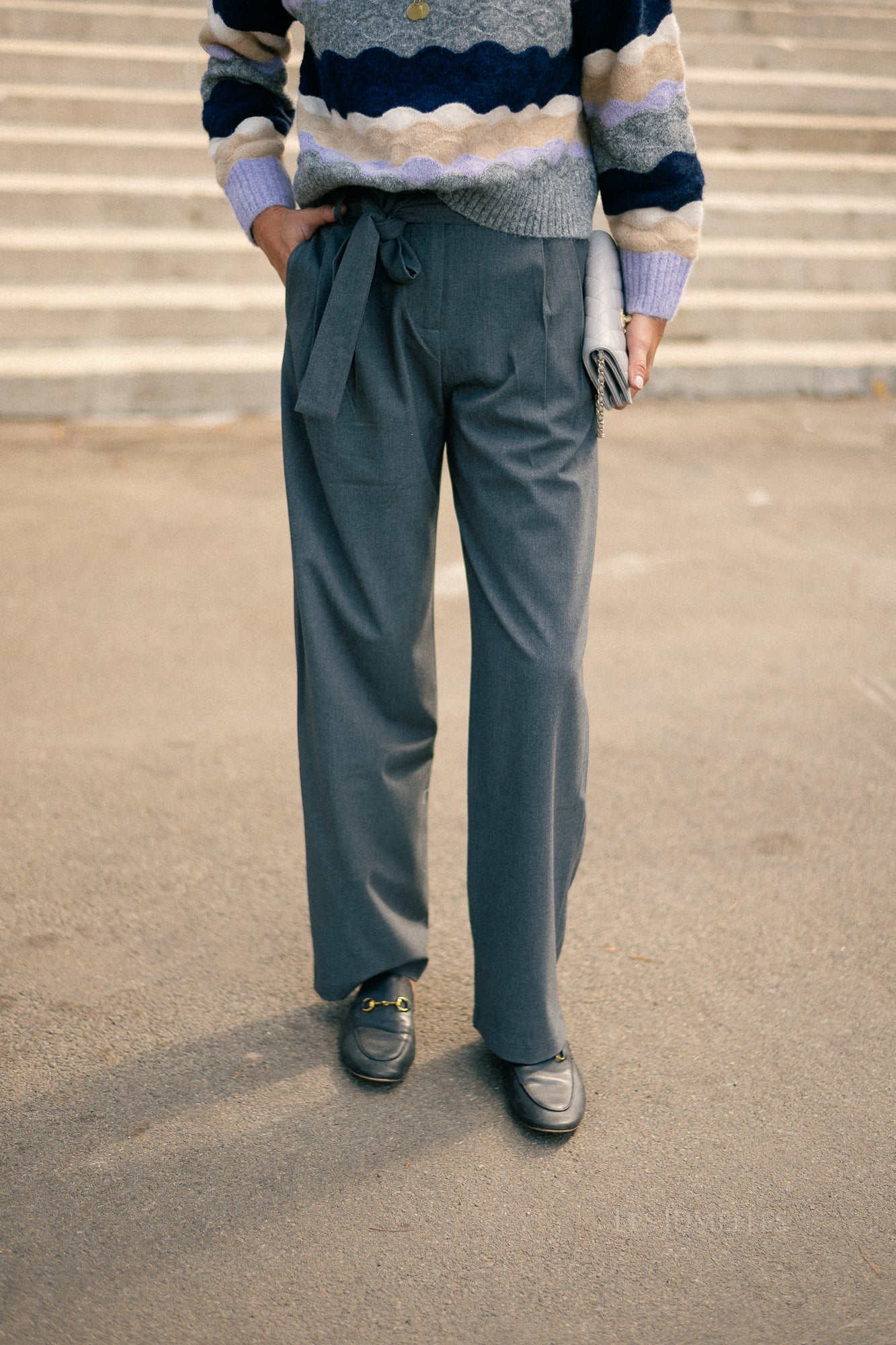 Jared pants grey melange