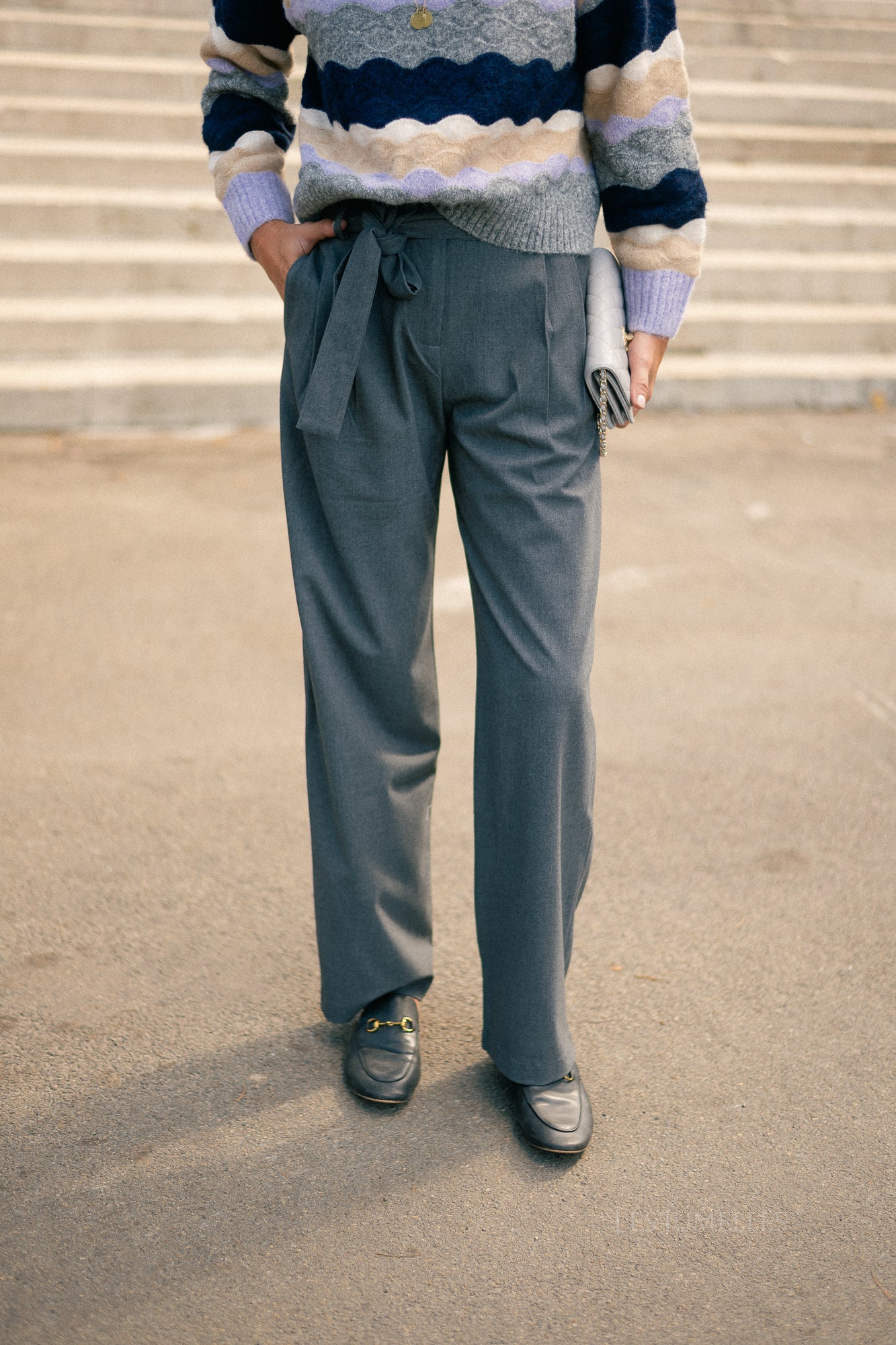 Jared pants grey melange