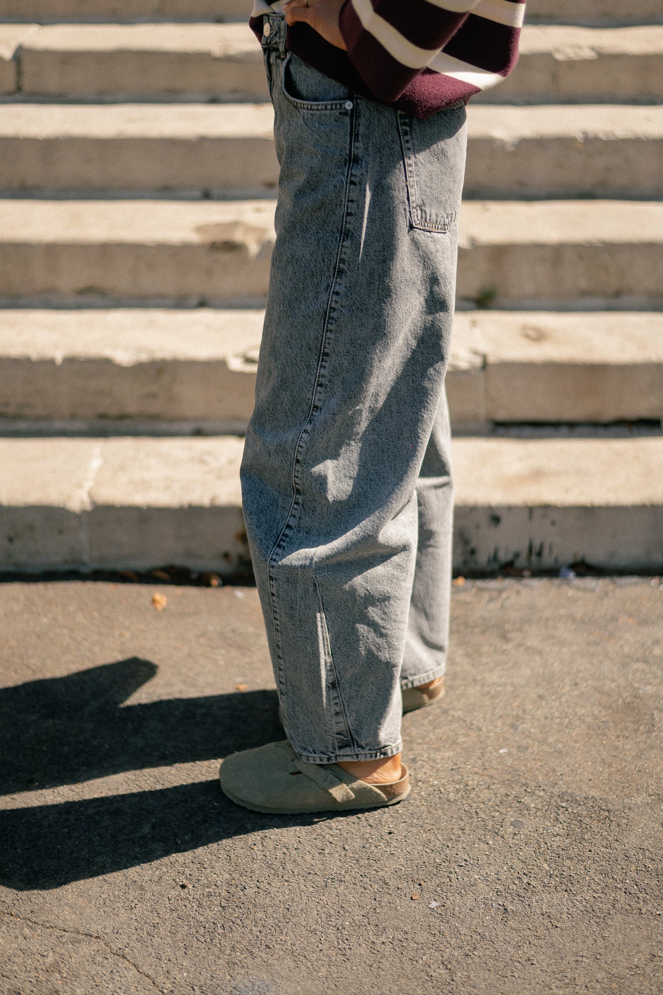 Camilla denim trousers grey washed