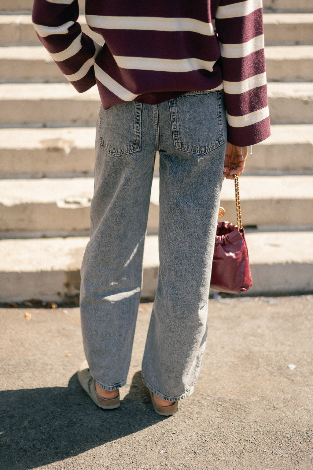 Camilla denim trousers grey washed