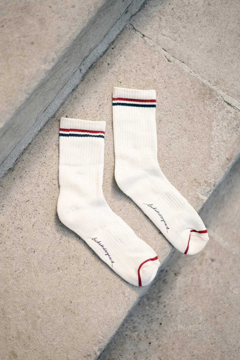 Sporty cotta sock buttercream white