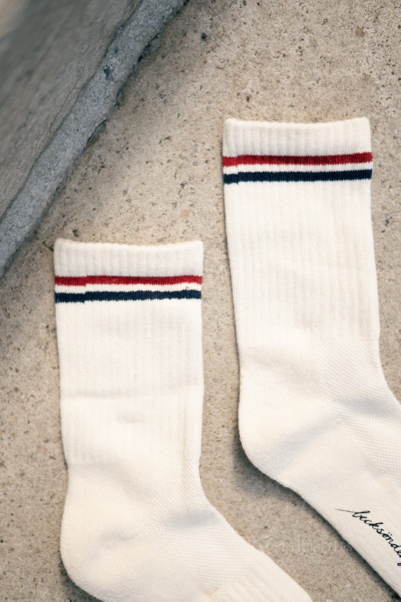 Sporty cotta sock buttercream white