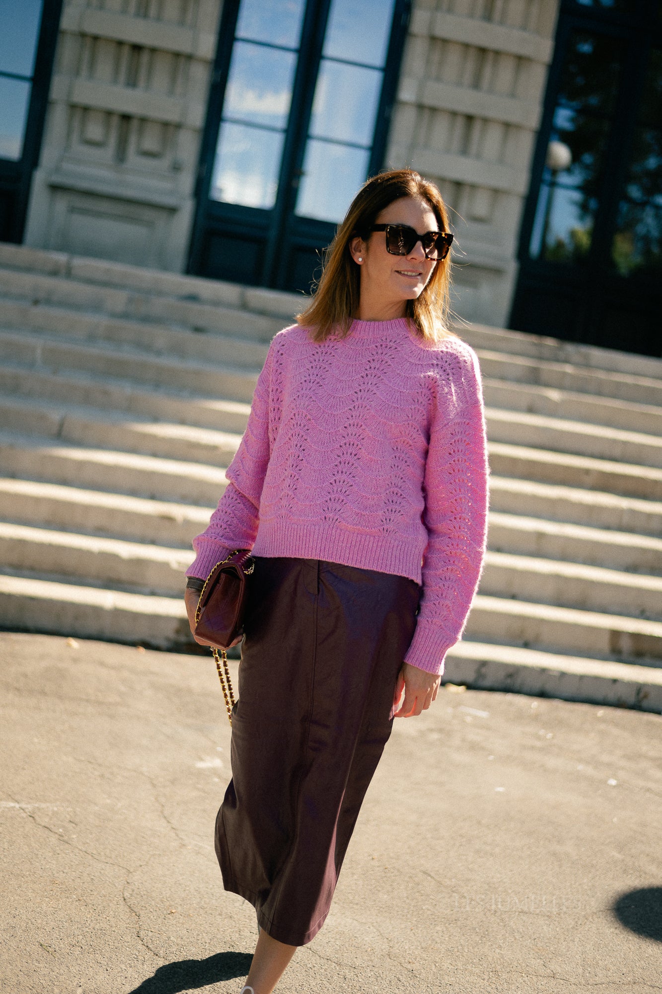 VILillian HW midi skirt fig