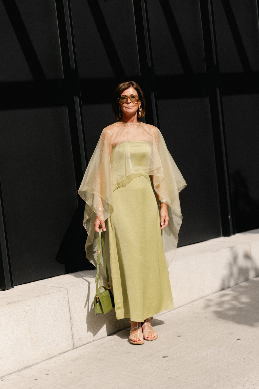 YASVima bandeau maxi dress - show moss