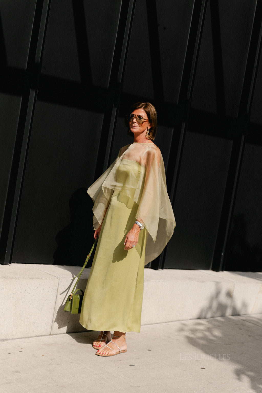 YASVima bandeau maxi dress - show moss