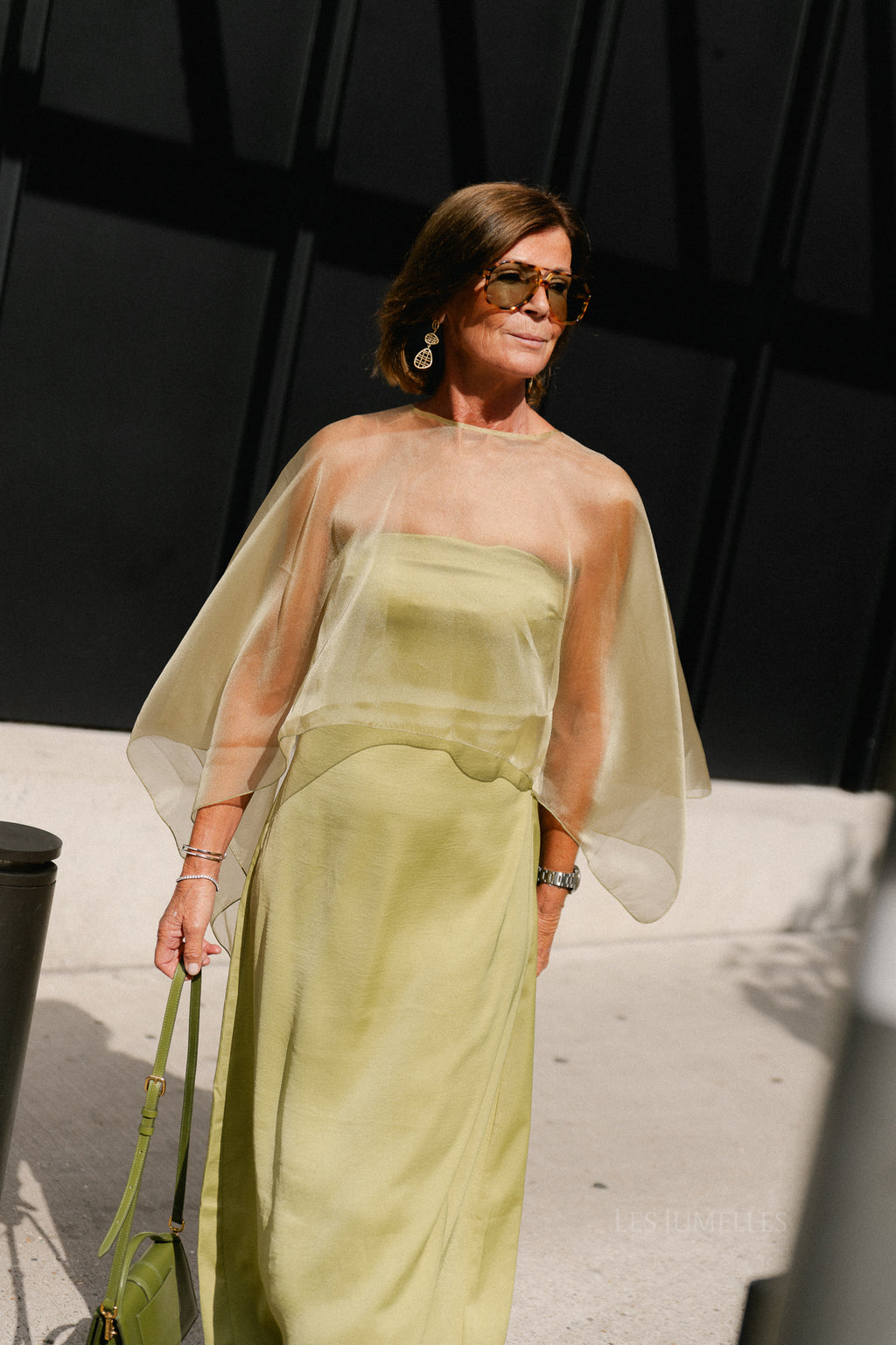 YASVima bandeau maxi dress - show moss