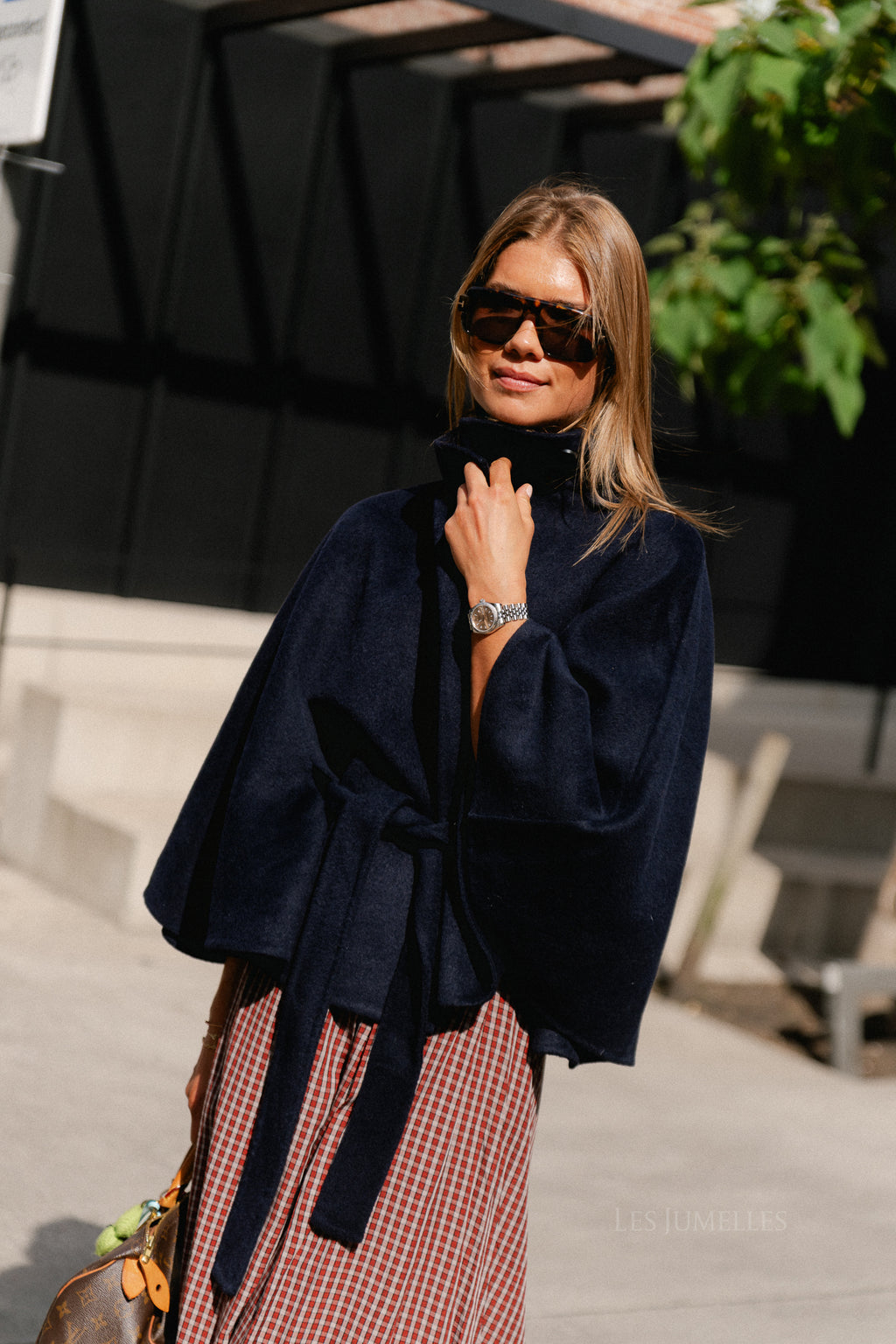 YASAlmio handmade wool blend jacket navy blazer