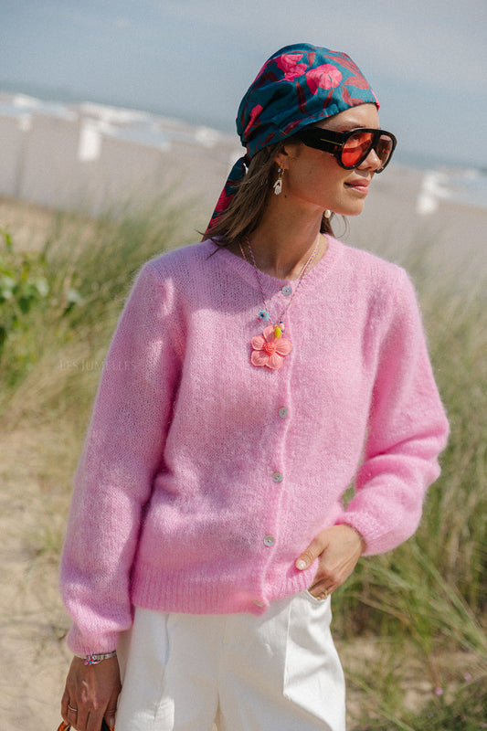 Les Jumelles Charlie Strickjacke rosa